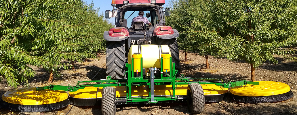 Sprayer suitable for use on almond, pistachio, walnut